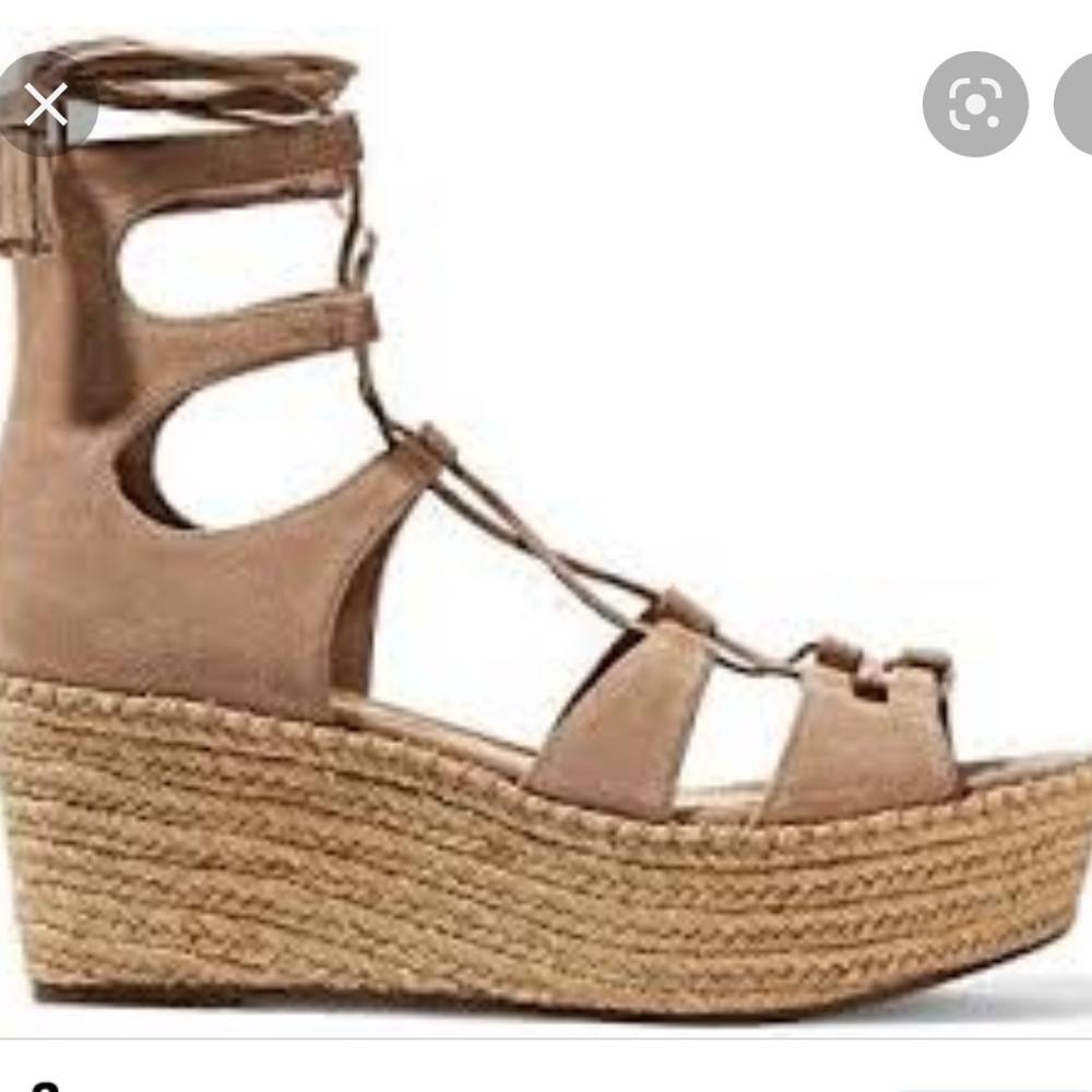 Schutz Suede Platform Wedge